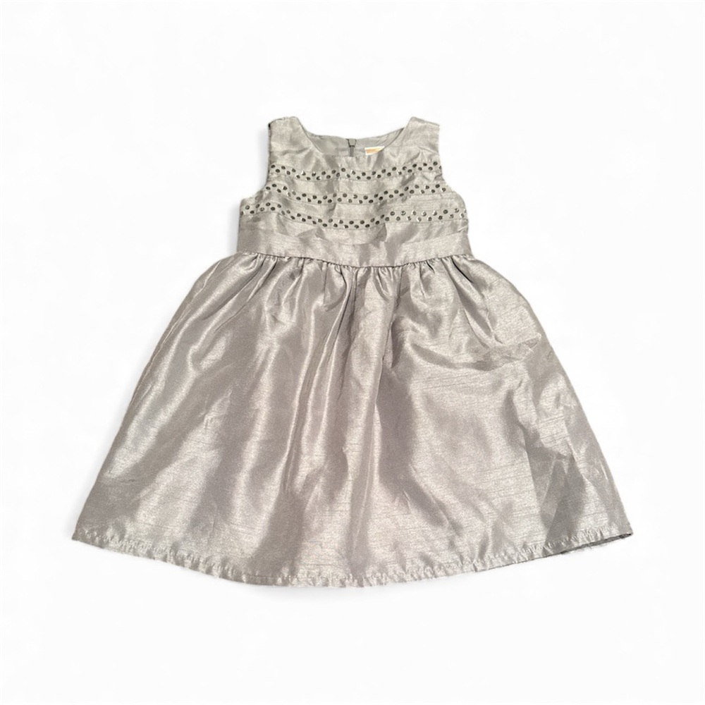 Gymboree Shimmering Silver Formal Dress